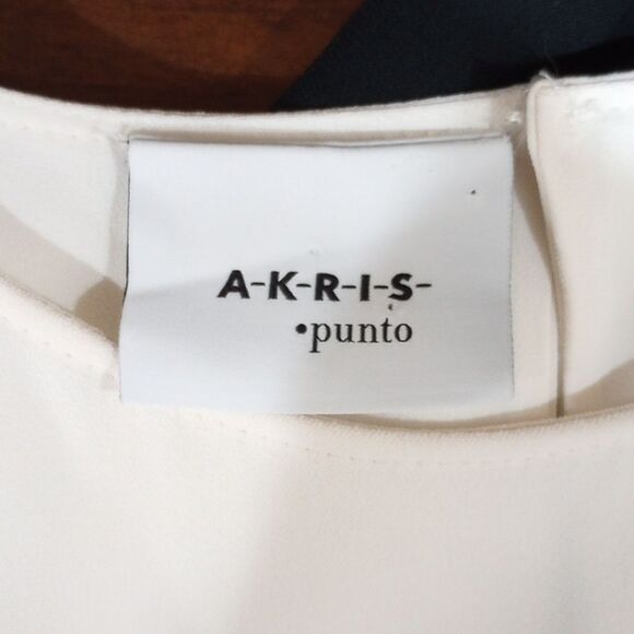 Akris Punto Black & White Color Block Shift Dress, Size 12 - Picture 9 of 11